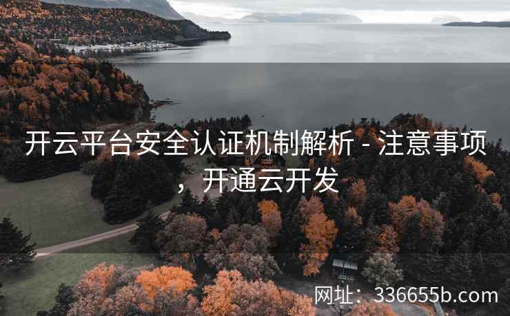 开云平台安全认证机制解析 - 注意事项，开通云开发